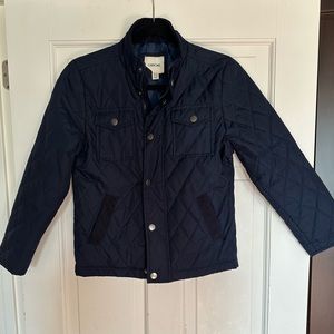 Boys quilted jacket. Blue size 8/10